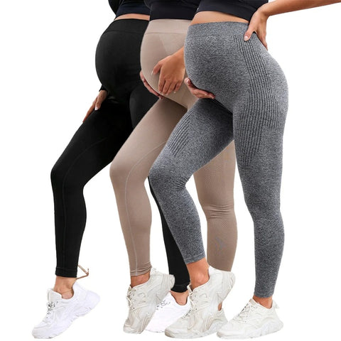 AURA™ High Waist Ultra-Stretchy Maternity Leggings